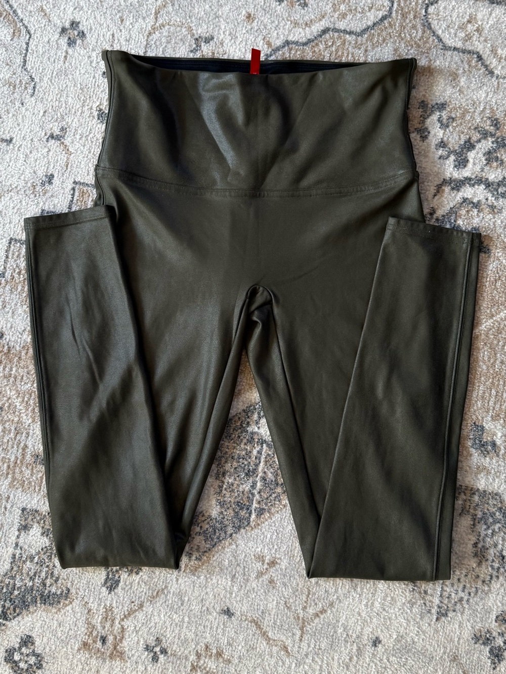 SPANX Olive Green High-Waist Leggings Size L